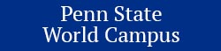 button with text overlay that reads penn state world campus